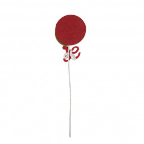 265855 Kerstdecoratie Lolly 42 cm Rood Kunststof