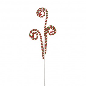 265857 Christmas Decoration Lollipop 68 cm Red Green Plastic