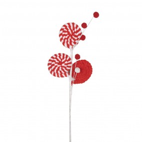 265860 Christmas Decoration Lollipop 42 cm Red Plastic