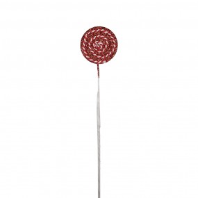 265867 Kerstdecoratie Lolly 40 cm Rood Kunststof