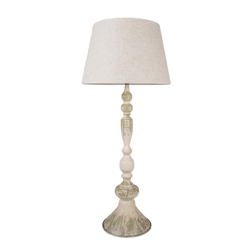 5LMC0041 Lampada da tavolo Ø 38x88 cm Beige Ferro Lampada da scrivania