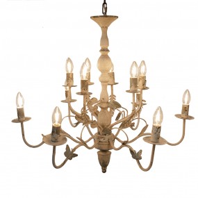 25LMP376 Lampes à suspension Ø 80x72 cm Beige Fer