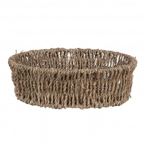 265710 Storage Basket Set of 3 Brown Seagrass