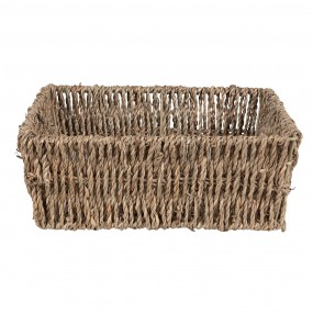 265711 Storage Basket Set of 3 Brown Seagrass