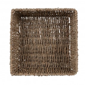 265711 Panier de rangement set de 3 Marron Zostère