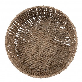 265712 Panier de rangement set de 3 Marron Zostère Rectangle