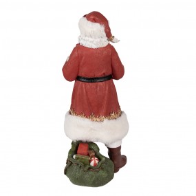 26PR3897 Figur Weihnachtsmann 21x18x45 cm Rot Polyresin