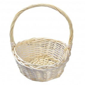 265722 Cesto per riporre set di 3 Ø 33 / Ø 27 / Ø 22 cm Beige Rattan