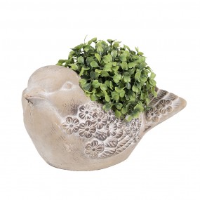 26TE0541 Planter Bird 25x14x14 cm Beige Stone