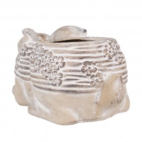 26TE0543 Planter Rabbit 30x17x13 cm Beige Stone