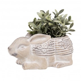 26TE0543 Planter Rabbit 30x17x13 cm Beige Stone