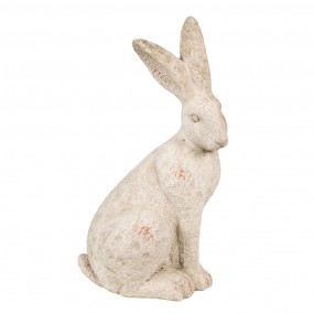 26TE0544 Decorative Figurine Rabbit 19x15x35 cm Beige Stone