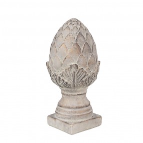 26TE0545S Figurine décorative Pomme de pin Ø 12x26 cm Gris Pierre