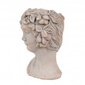 26TE0546L Bloempot Vrouw 22x20x30 cm Grijs Steen