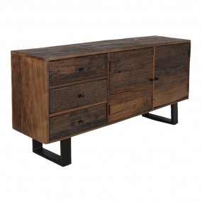 2MT50519 Dresser 160x40x76 cm Brown Wood Chest of Drawers