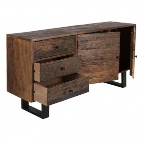 2MT50519 Buffet 160x40x76 cm Marron Bois Commode