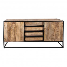 2MT50636 Credenza 160x45x75 cm Marrone Legno  Cassettiera