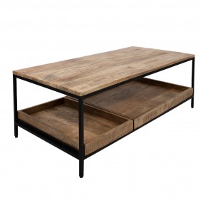 2MT5H0580 Coffee Table 110x55x40 cm Brown Wood