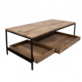 2MT5H0580 Coffee Table 110x55x40 cm Brown Wood