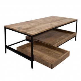 2MT5H0580 Coffee Table 110x55x40 cm Brown Wood