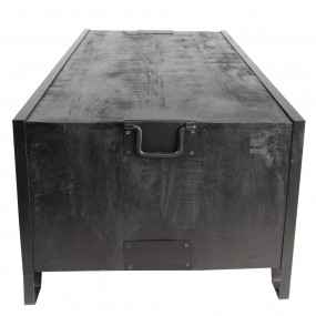 2MT5H0618 Coffee Table 120x60x45 cm Black Wood Rectangle Side Table