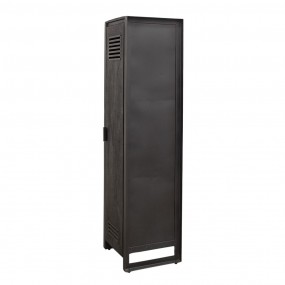 2MT5H0626 Armoire 45x40x160 cm Noir Bois Armoire de rangement