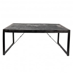 2MT5H0631 Tavolo da pranzo 180x90x76 cm Nero Legno  Tavolo della sala da pranzo