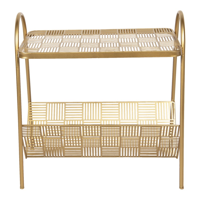 MT5Y0799 Side Table 55x33x58 cm Gold colored Iron Plant Table