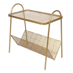 2MT5Y0799 Side Table 55x33x58 cm Gold colored Iron Plant Table