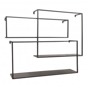 2MT5Y1065 Wall Rack Set van 3 Black Iron Wall Shelf