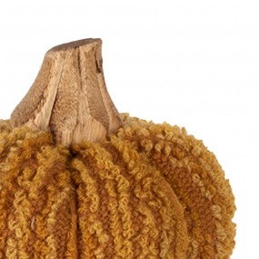 265244 Decorazione Zucca 8 cm Giallo Arancione Tessuto Arredamento per la casa