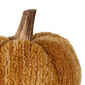 265245 Decorazione Zucca 13 cm Giallo Arancione Tessuto Arredamento per la casa