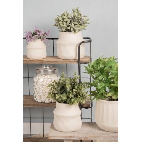 26CE1568L Planter Ø 17x16 cm Beige Ceramic Indoor Planter