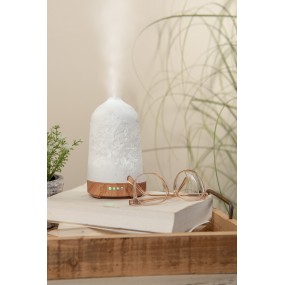 26CE1838 Aroma diffuser Ø 9x17 cm White Porcelain Birds