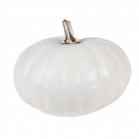 26PR4370 Decoration Pumpkin Ø 17x13 cm White Plastic