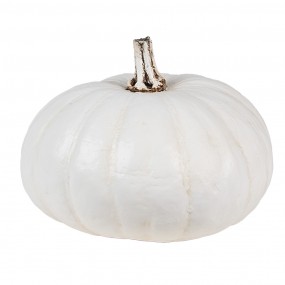 26PR4370 Decorazione Zucca Ø 17x13 cm Bianco Plastica