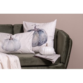 2CSP21 Housse de coussin 45x45 cm Beige Gris Polyester Citrouille Housse de coussin décorative