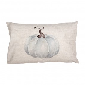 2CSP36-1 Housse de coussin 30x50 cm Beige Gris Polyester Citrouille Housse de coussin décorative