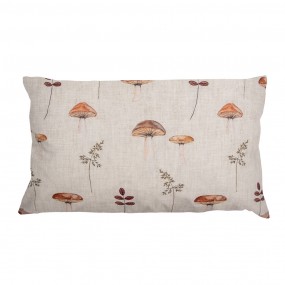 2LFJ36 Housse de coussin 30x50 cm Beige Polyester Champignons Housse de coussin décorative