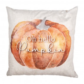 2PPS21 Cushion Cover 45x45 cm Beige Polyester Pumpkin Pillow Cover