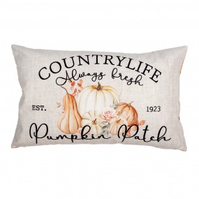 2PPS36-2 Housse de coussin 30x50 cm Beige Polyester Citrouille Housse de coussin décorative