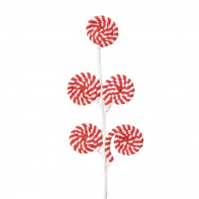 265856 Christmas Decoration Lollipop 57 cm Red White Plastic