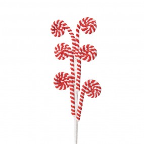 265859 Décoration de Noël Canne en sucre d'orge 62 cm Rouge Plastique