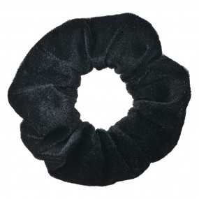 2JZCO0023 Élastique à cheveux scrunchie Ø 10 cm Noir Velours