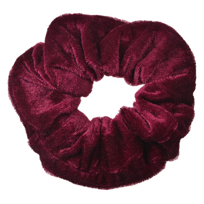 JZCO0027 Elastico per capelli scrunchie Ø 10 cm Rosso Velluto