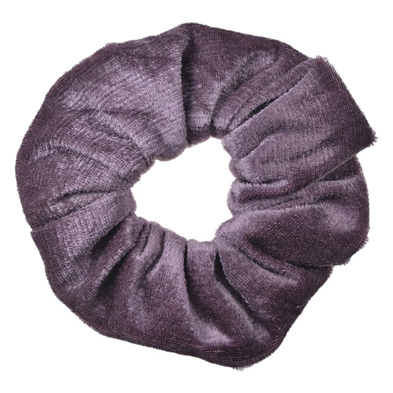 JZCO0030 Élastique à cheveux scrunchie Ø 10 cm Violet Velours