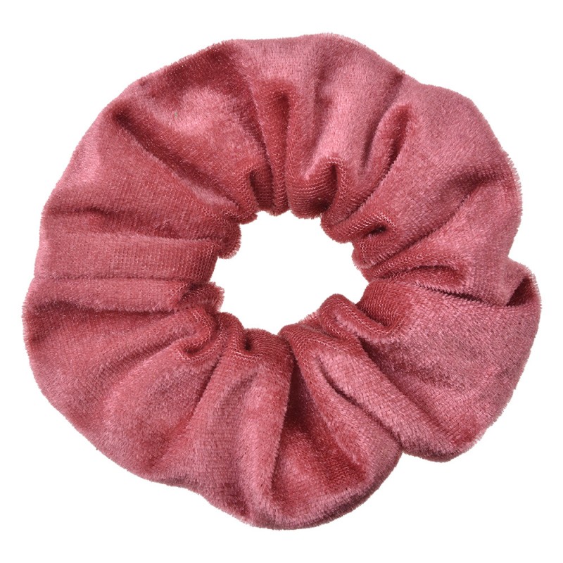 JZCO0032 Élastique à cheveux scrunchie Ø 10 cm Rose Velours