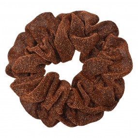 2JZCO0033 Scrunchie Haarelastiek Ø 10 cm Bruin Synthetisch