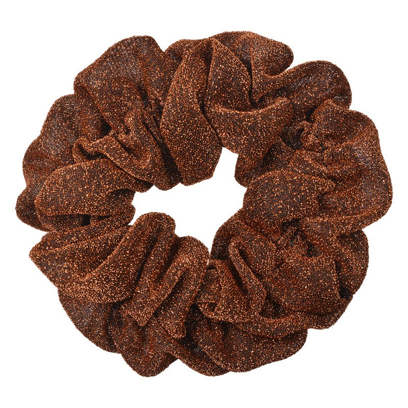 JZCO0033 Elastico per capelli scrunchie Ø 10 cm Marrone Sintetico