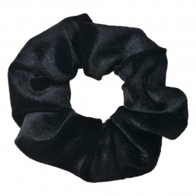 2JZCO0037 Élastique à cheveux scrunchie Ø 10 cm Noir Velours